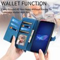 thumbnail image 5 of Étui pour Asus ROG Phone 6, Housse Portefeuille à Fermeture Éclair, Lanière, Bandoulière, Sangle de Cou, Compatible avec Étui Asus ROG Phone 6, 5 of 5