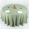 thumbnail image 2 of BalsaCircle 132" Round Polyester Tablecloths Wedding Eucalyptus Sage Green, 2 of 7