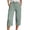 Mint Green, variant on Bloomae Cotton Linen Capri Pants for Women 2026 Summer Lightweight Casual Plus Size Capris Loose Wide Leg High Waisted Drawstring Croped Pants with Pockets
