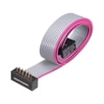 thumbnail image 1 of Cable plano de cinta IDC con conector FC/FD tipo A 10 pines 2.54mm de paso 0.5m de longitud, 1 of 5