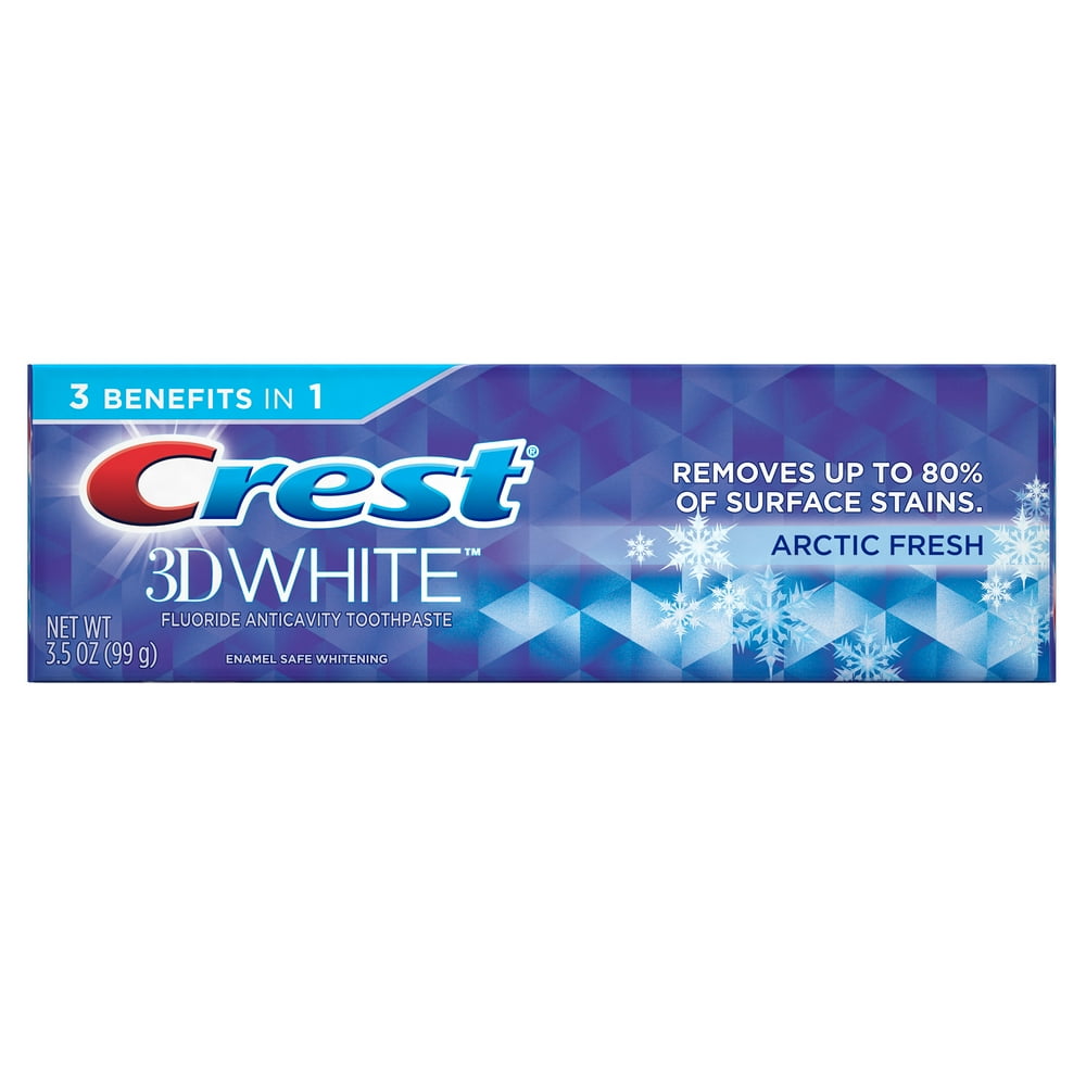 Crest 3D White Arctic Fresh Whitening Toothpaste, Icy Cool Mint, 3.5 Oz