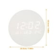 thumbnail image 2 of BEADCEST 1Pc Table Top Clock Wooden Electronics 7.66x7.66Inch Simple Design For Home Use, 2 of 8