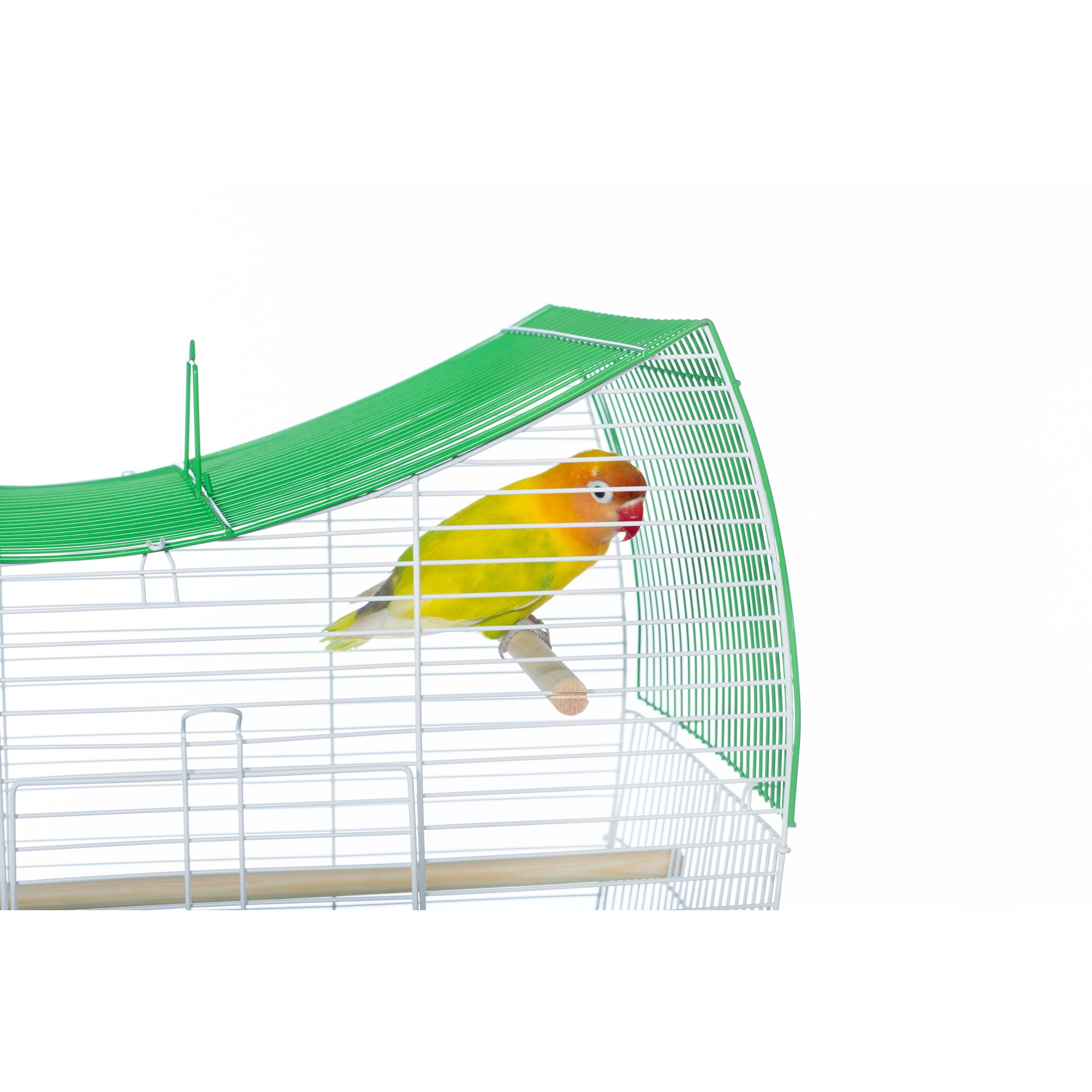 Prevue Pet Products Southbeach Green/White Wave Top Bird Cage SP50081