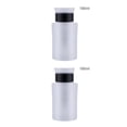 thumbnail image 1 of Vogacara Dispensador de bomba Botella vacía Sub Pack Botellas 180ml Nail Art Polish Titular de líquido Herramienta de manicura Titulares de Negro 2piezas, 1 of 6