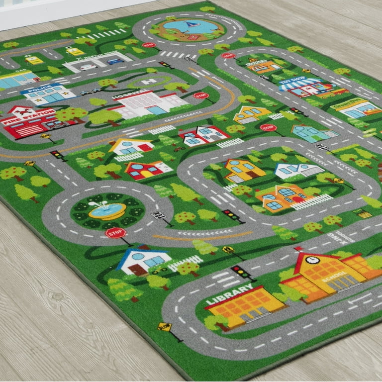 Children's play mat hotsell road map rugs