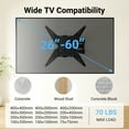 thumbnail image 5 of PERLESMITH Full Motion TV Wall Mount for 26"- 60" TVs, 70 lbs Capacity, UL Listed, PSMFK18B, 5 of 10