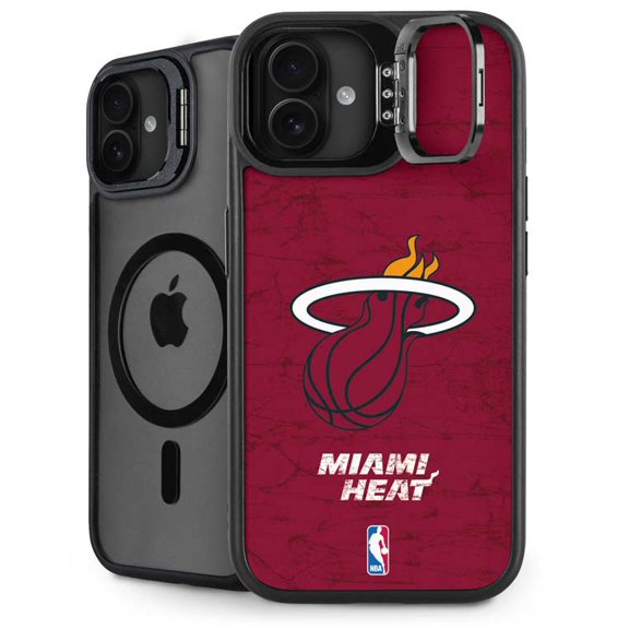 Skinit NBA Miami Heat Red Primary Logo iPhone 16 Plus Kickstand Case