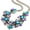 Multicolor, variant on AYYUFE Women's Rhinestone Flower Cluster Bib Pendant Choker Chain Pendant Necklace