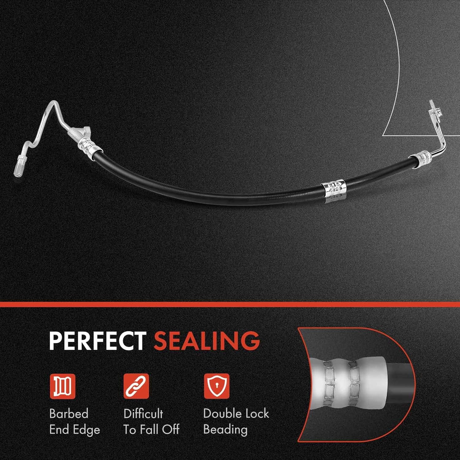 A-Premium Power Steering Hose Return Hose Line Assembly Compatible with BMW 325i 2006 328i 2007-2013 328i xDrive 2009 128i 2008-2013 Cooler To Reservoir