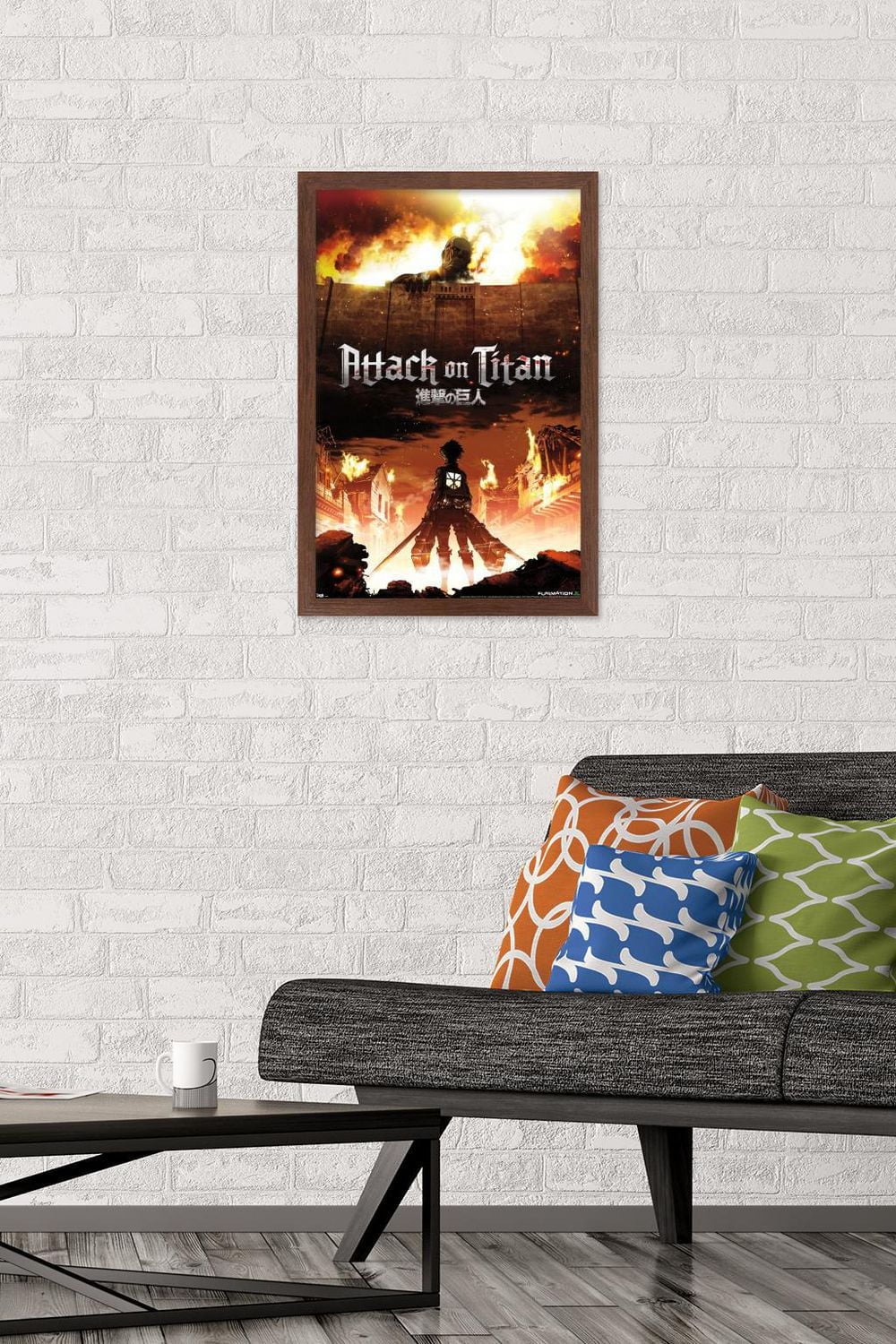 Attack on Titan - Fire Wall Poster, 22.375" x 34"