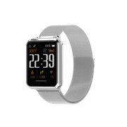 Bean Information Technology Beantech EMERGE S3 Full Function Smartwatch with Always on Display for iOS and Android Phones - Silver
