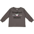 thumbnail image 3 of Inktastic Grandmas Favorite- Heart Grandchild Boys or Girls Long Sleeve Toddler T-Shirt, 3 of 5