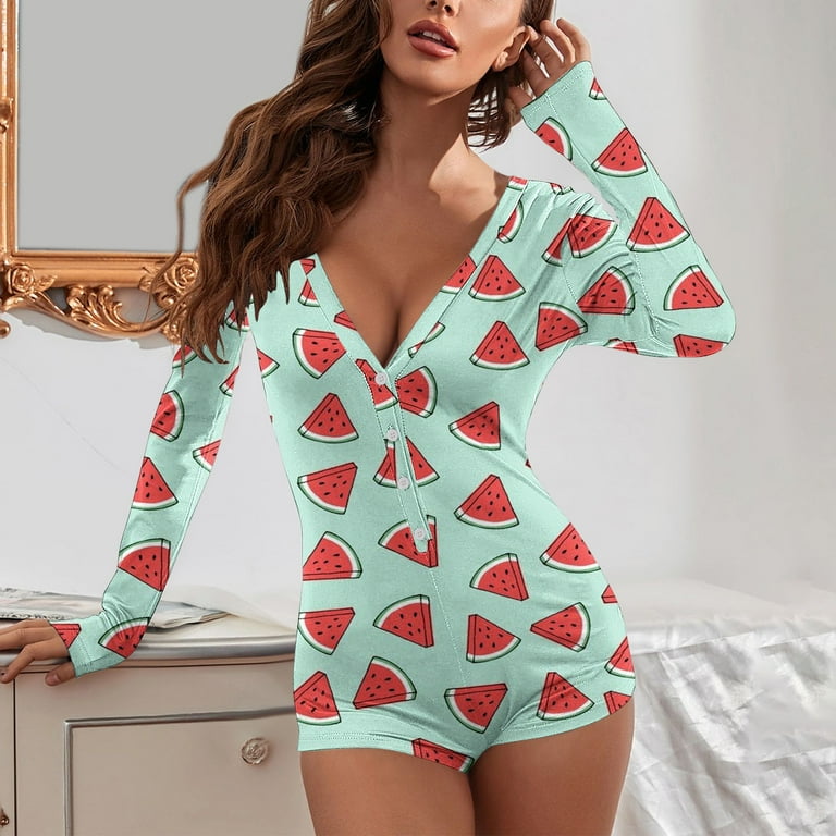 V neck romper pajamas hotsell