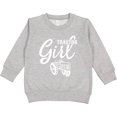 thumbnail image 2 of Inktastic Tractor Girl Toddler Sweatshirt, 2 of 4