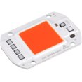 thumbnail image 1 of Chip de fuente LED de 50 W, chip COB, componentes emisores de luz de intensidad súper brillante para luz de cultivo de bricolaje, plantas de interior vegetales y flores AC220 V (rojo), 1 of 5