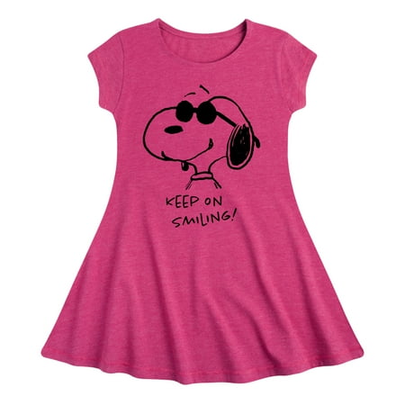 

Peanuts - Cool Joe Keep On Smiling - Youth Girls Fit & Flare Dress