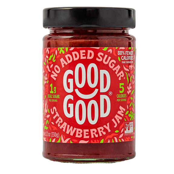 Good Good Keto Friendly Sweet Strawberry Jam, 12 oz