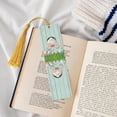 thumbnail image 4 of Kdxio White Bunny Bottom And Easter Eggs Print Metal Tassel Bookmarks,Perfect Gift for Art Lovers and Bookworms Metal Bookmarks for Women, 4 of 8