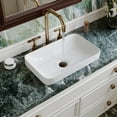 thumbnail image 2 of DV-1V0047 DeerValley Ally 19'' x 12'' Drop-In Bathroom Sink Semi-Recessed Vessel Sink Rectangular Above Counter Basin, 2 of 15