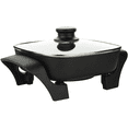 thumbnail image 4 of Brentwood Appliances SK-46 40 ounce Capacity Compact 8 Inch Nonstick Electric Skillet with Glass Lid Kitchen Appliance, Black, 4 of 7