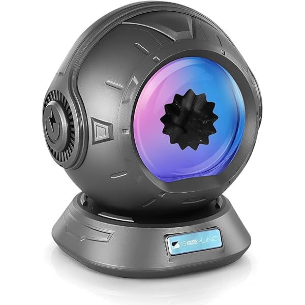 wonima11 Ferrofluid Speaker, Ferrofluid Audio Visual Bluetooth Speaker, Dancing Ferrofluid with 2 Adjustable Modes and Colorful Lights (Silver)