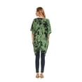 thumbnail image 6 of Beautybatik Green Womens Boho Hippie Batik Tie Dye Plus Size Tunic Blouse Kaftan Top 4x, 6 of 7