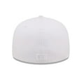 thumbnail image 4 of Men's New Era San Diego Padres White on White 59FIFTY Fitted Hat, 4 of 5