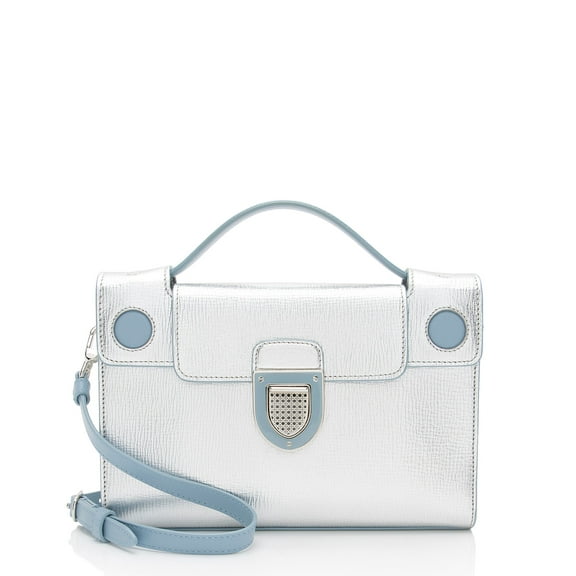 Pre-Owned Dior Metallic Calfskin Diorever Top Handle
