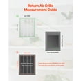 thumbnail image 2 of VEVOR Return Air Filter Grille Fits W20 x H25 In Duct Opening Vent Cover Filter Grill, 2 of 9