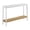 White Console Table, variant on Alaterre Furniture Calais 48 Inch Entryway Bench with Storage Shelf, White