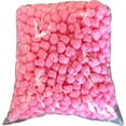 thumbnail image 2 of FunPak MiniPack Plant Based Biodegradable Packing Peanuts 0.60 cu ft Bag Compostable Pink Hearts, 2 of 6