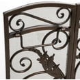 thumbnail image 6 of Christopher Knight Home Waterbury Fireplace Screen, Gold Flower On Black, 6 of 8