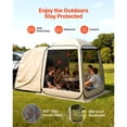 thumbnail image 6 of Pop Up Screen Tent for Camping,6x6 Feet Portable Canopy with Netting,SUV Tailgate Shelter for Outdoor Patio Garden Backyard,Includes Carry Bag,Beige, 6 of 12