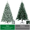 thumbnail image 6 of Topbuy 6FT Pre-lit Artificial Hinged Christmas Pine Tree Snow Flocked Decoration Tree, 6 of 8