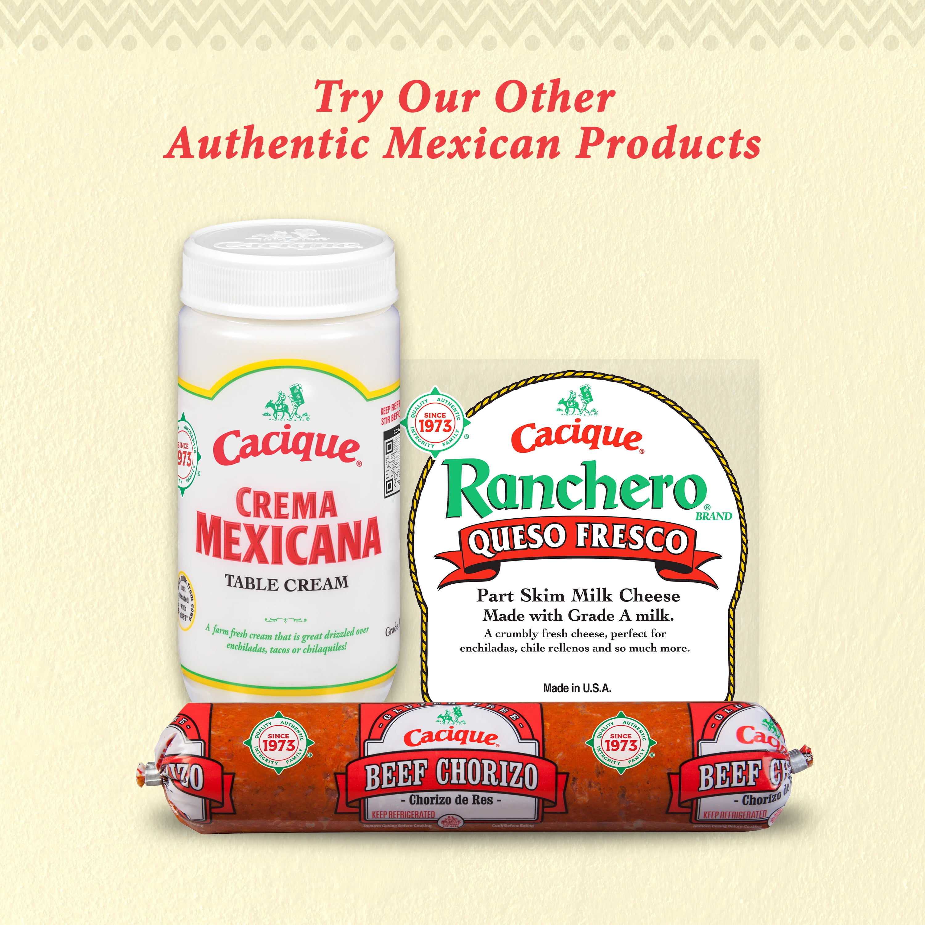 Cacique Pork Chorizo, 9 oz (Refrigerated)