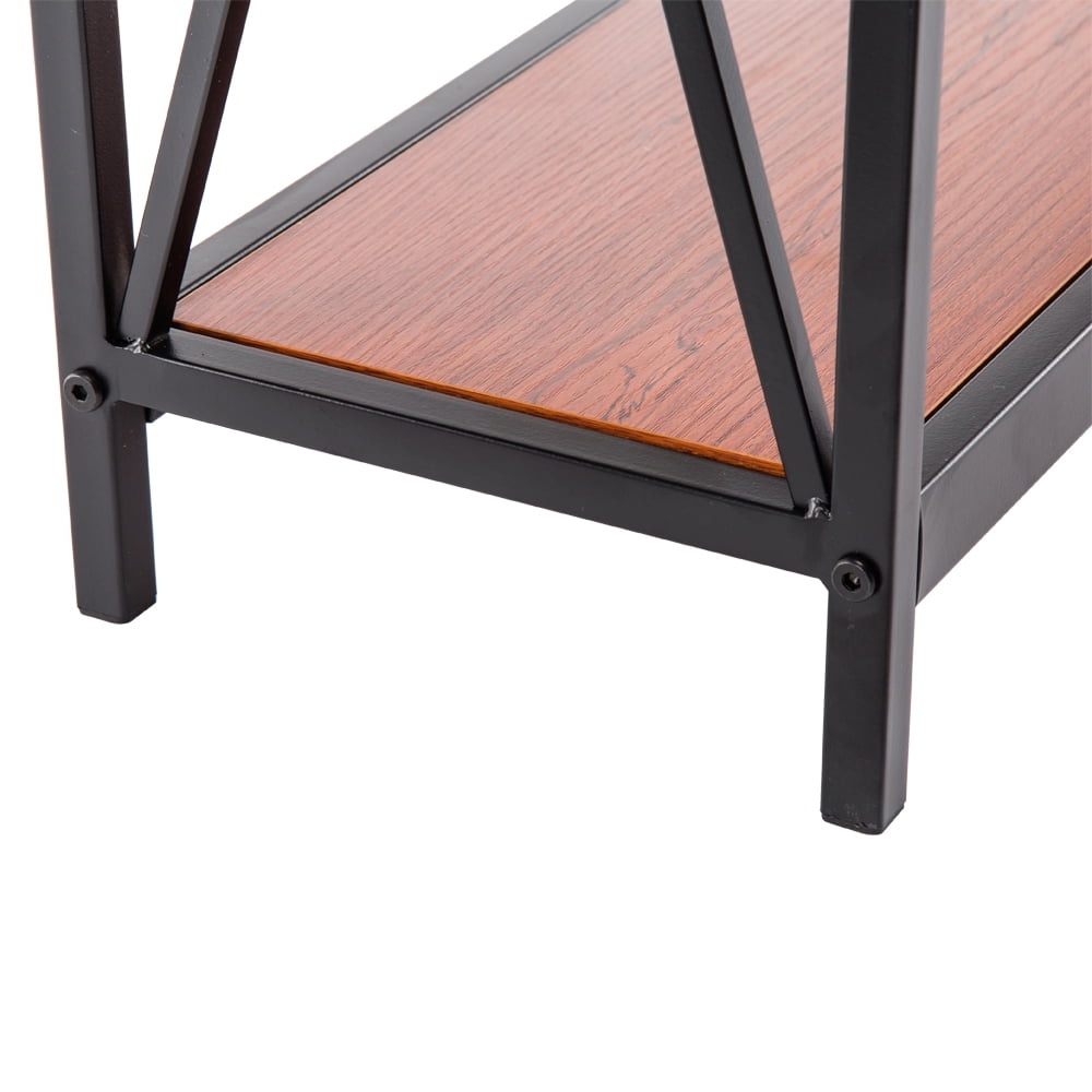 Lowestbest Convenient Concept Console Table Sofa Side Table, Red Brown Wood Grain Lowestbest Convenient Concept Console Table Sofa Side Table, Red Brown Wood Grain