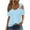 Blue 2, variant on Sexy Off Shoulder Tops for Women 2025 Summer Hollow Out Eyelet Short Sleeve T Shirts Going Out Blouses Ladies Tunic