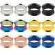 thumbnail image 1 of Expansor de oreja de acero inoxidable con doble cuerno y perforaciones, cómodo y sencillo, 1 of 5