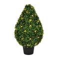 thumbnail image 1 of Vickerman TP171524LED 24 in. Boxwood Teardrop in Pot UV 50 Warm White LED Light, 1 of 1