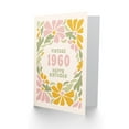 thumbnail image 2 of Artery8 Vintage Retro Pastel Floral Her Born 1960 Aged 65 Years Old 65th Birthday Card Mum Gran Wife, 2 of 3