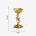 thumbnail image 3 of Shataj Decorative 1 Pot Sea Horse Dry Fruit Stand aluminum in gold finish, 3 of 3