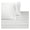 White, variant on Solid 450-Thread-Count, 100-Percent Cotton Super Single Attached Waterbed Sheets Set, White