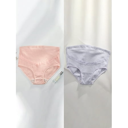 

Glamouca Women s Adjustable Maternity Panties High Waist Cotton Over Bump Underwear