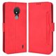thumbnail image 1 of KAIYANG Funda de cuero con múltiples ranuras para Nokia C21 4G, marrón, estilo C, Nokia C21, color rojo, 1 of 5