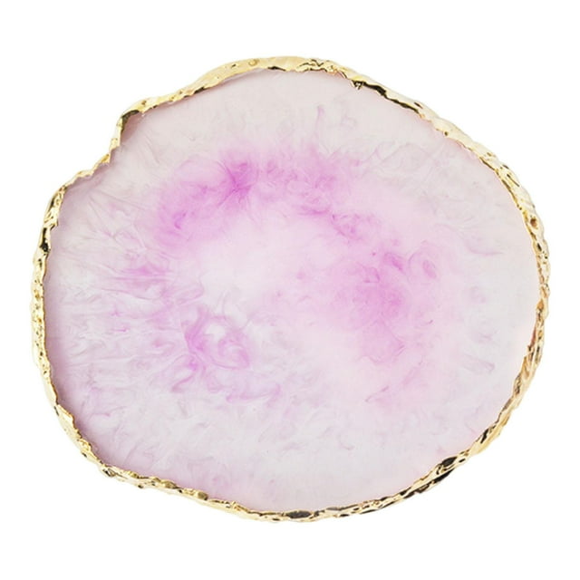 Paleta para mezclar colores de uñas, plato para mezclar cosméticos, plato decorativo para exhibir uñas artísticas para artistas de pintura. Púrpura