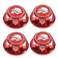 thumbnail image 1 of Tignapoo Red 17mm Metal Hex Wheel Nuts (4pcs) with 1.25 Thread for Traxxas X-Maxx, Summit, E-Revo, Sledge Buggy Trucks - Anti-Slip, Dustproof Replacement Accessories, 1 of 6