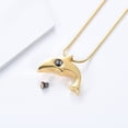 thumbnail image 4 of Personalize Dolphin Cremation Jewelry Memorial Necklace Cremation Urn Necklace for Ashes Urn Keepsake with Gift Box, 4 of 5