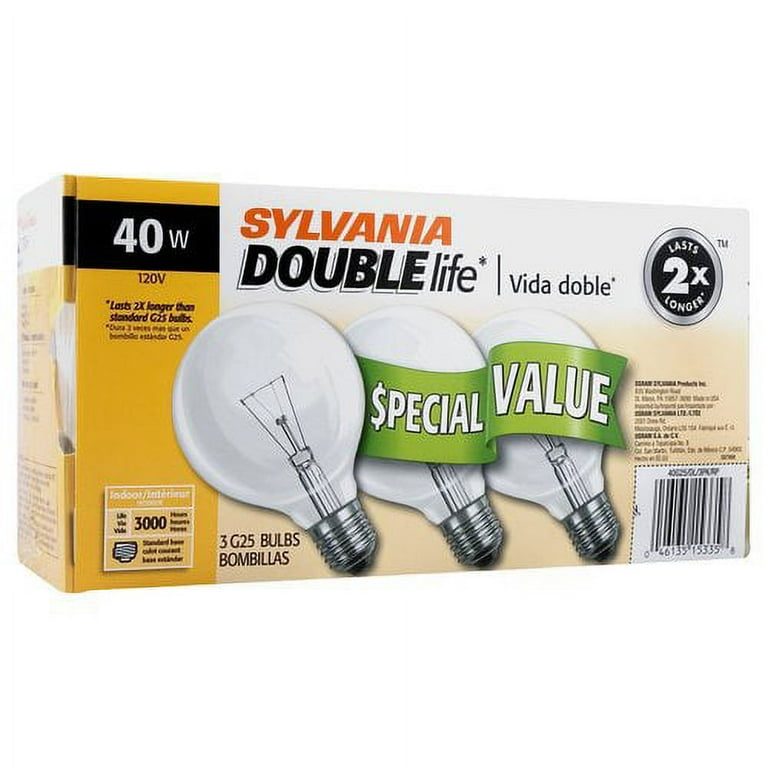 Sylvania double cheap life 40w