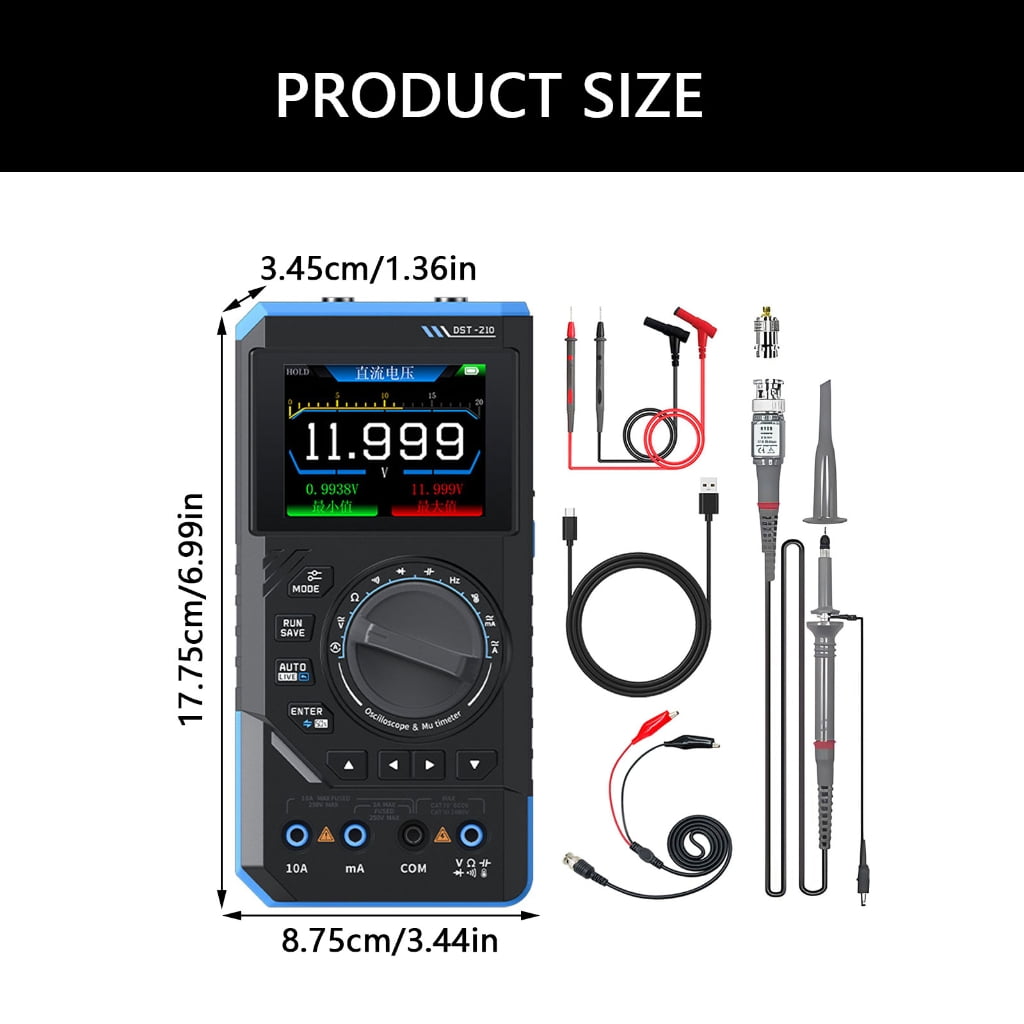 Digital Multimeter User Friendly Multimeter Offer Oscilloscope & Signal Generator Functions for Home & Industrial Use