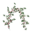 thumbnail image 1 of Artifical Flower Wedding Ceiling Decoration Simulation Artificial Flowers Indoor Simulation Plant Wall 1.8 Meters Wild Rose Rattan, 1 of 13